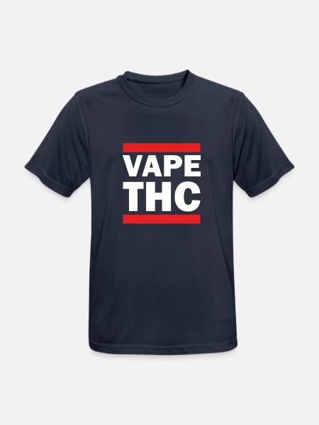 Vape THC White - Men's Breathable T-Shirt - dark navy