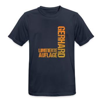 Gerhard - T-shirt respirant Homme - bleu marine foncé - Devant - AI Model Male 178 light (178cm)