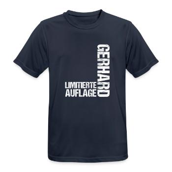 Gerhard - T-shirt respirant Homme - bleu marine foncé - Devant - AI Model Male 178 light (178cm)