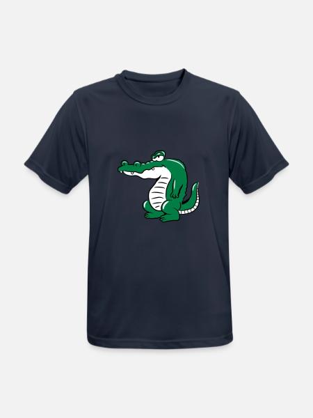 Krokodil kopf - Männer T-Shirt atmungsaktiv - Dunkelnavy
