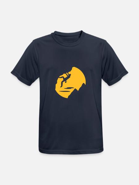 Klettern - Männer T-Shirt atmungsaktiv - Dunkelnavy