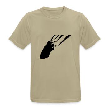 claw - Men's Breathable T-Shirt - sand beige - Front - AI Model Male 185 dark (185cm)