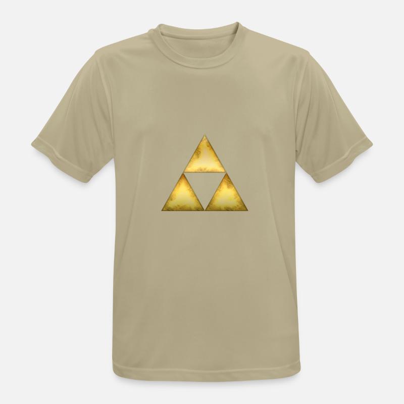 Sierpinski triangle - Men's Breathable T-Shirt - sand beige