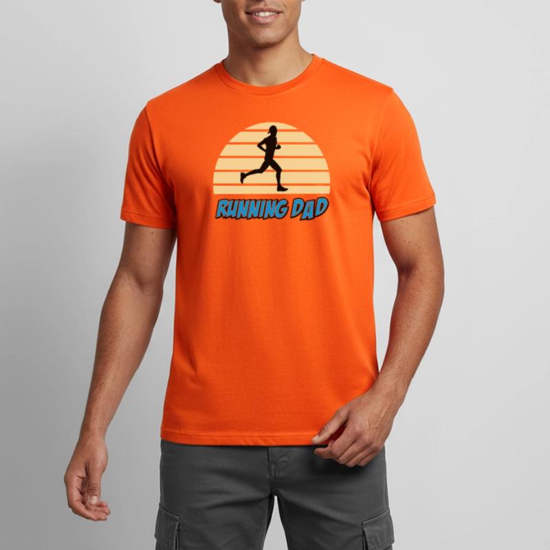 Laufender Vater Männer T-Shirt atmungsaktiv