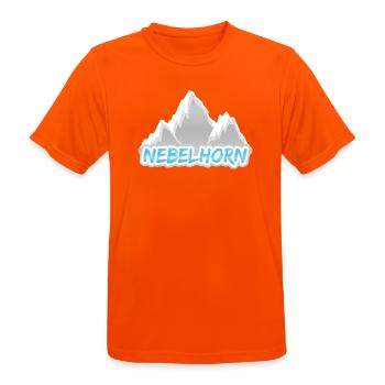 Cadeau pour corne de brume - T-shirt respirant Homme - orange néon - Devant - AI Model Male 185 dark (185cm)