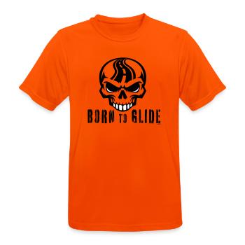 Né pour planer - T-shirt respirant Homme - orange néon - Devant - AI Model Male 185 dark (185cm)