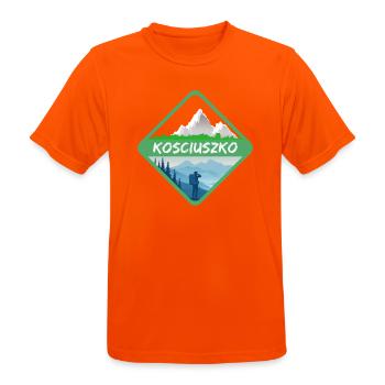 Geschenk für Kosciuszko - Männer T-Shirt atmungsaktiv - Neonorange - Vorne - AI Model Male 185 dark (185cm)