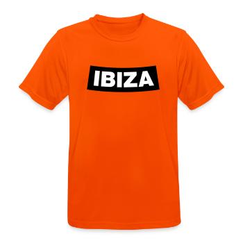 IBIZA Chapter Element (JGA MC-Rocker-Design) - Männer T-Shirt atmungsaktiv - Neonorange - Vorne - AI Model Male 185 dark (185cm)