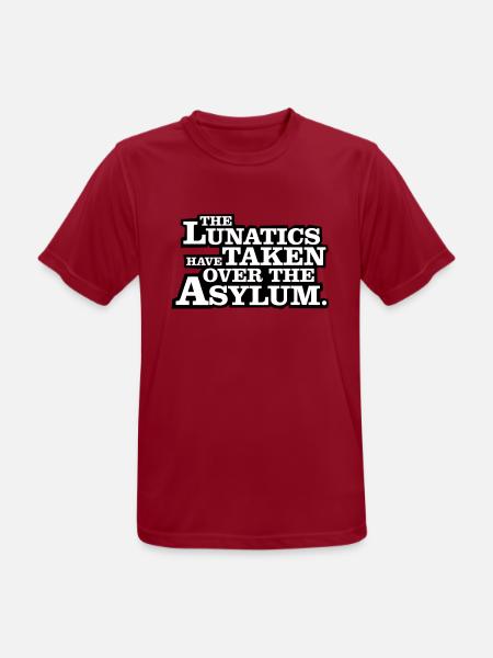 The lunatics have taken over the asylum. - Men's Breathable T-Shirt - dark red