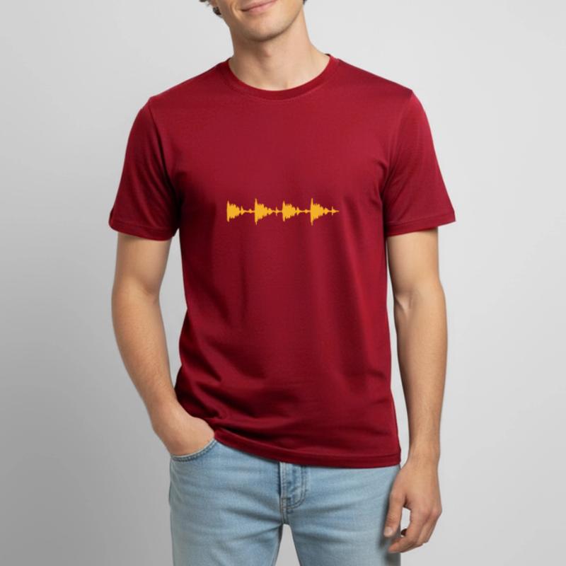 Waveform - Sample - Drumloop - Beat Men's Breathable T-Shirt