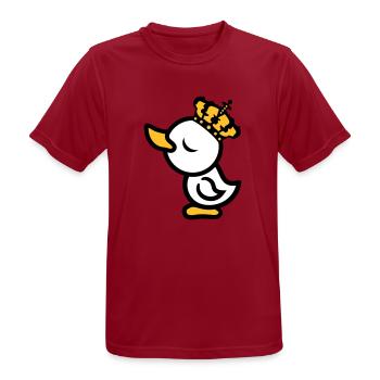 eitel koenig koenigin prinzessin chick krone arrog - Männer T-Shirt atmungsaktiv - Dunkelrot - Vorne - AI Model Male 178 light (178cm)