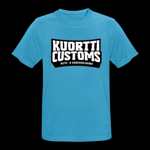 kuortti_customs_logo_main - miesten tekninen t-paita