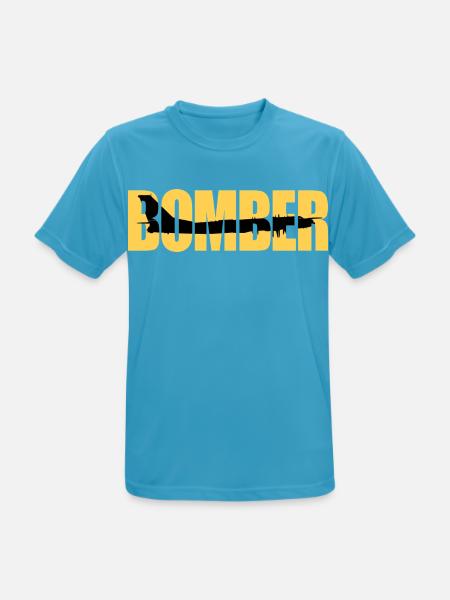 Bomber Tu-95 - Men's Breathable T-Shirt - sapphire blue
