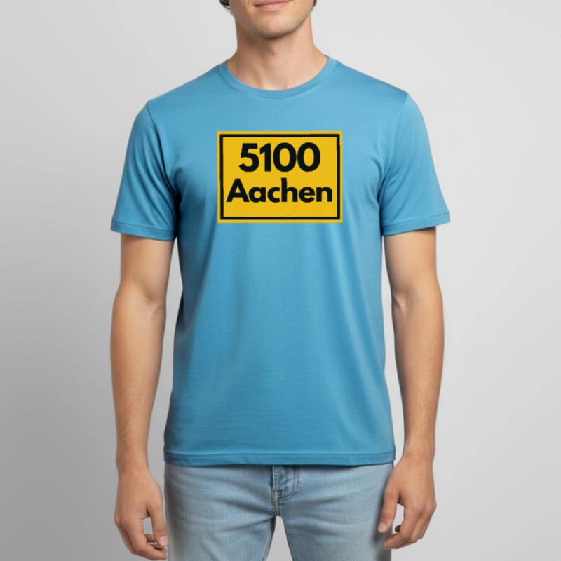 OLD POSTCODE POSTCODE RETRO 5100 AACHEN DREILÄNDER Men's Breathable T-Shirt