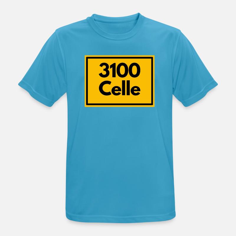 OLD POSTCODE POSTCODE RETRO 3100 CELLE - Men's Breathable T-Shirt - sapphire blue