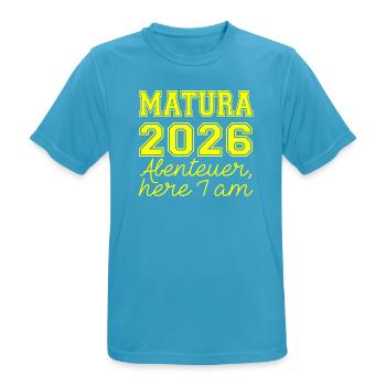 Matura 2026 Spruch - Men's Breathable T-Shirt - sapphire blue - Front - AI Model Male 178 light (178cm)