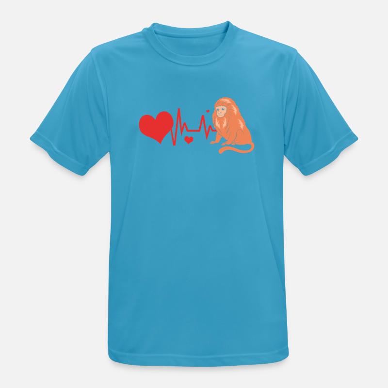 Tamarin Monkey Monkey Monkey Monkey Face - Men's Breathable T-Shirt - sapphire blue