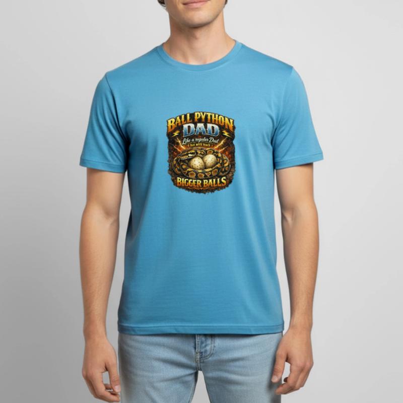 Ball Python Dad Größere Eier Königspython Besitzer Männer T-Shirt atmungsaktiv