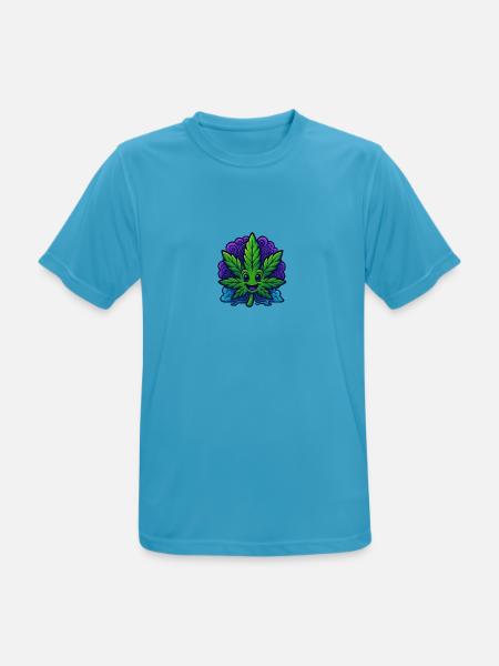 Canabliss - Männer T-Shirt atmungsaktiv - Saphirblau