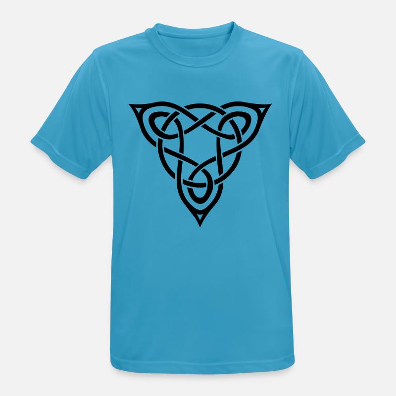 Triangle noder - Herre T-shirt svedtransporterende - safirblå
