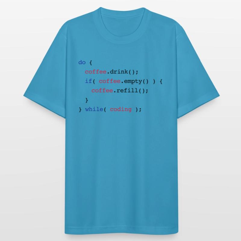 Code Coffee Refill Codierung Männer T-Shirt atmungsaktiv