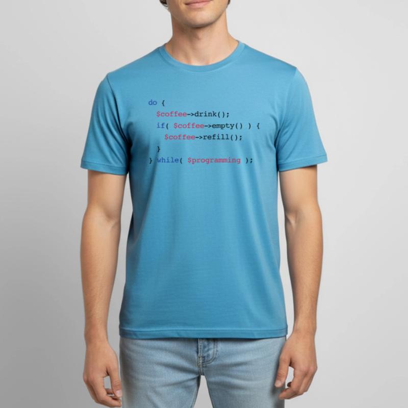 Code Coffee Refill Programming PHP Men's Breathable T-Shirt