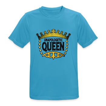 Unverfrorene Königin - Männer T-Shirt atmungsaktiv - Saphirblau - Vorne - AI Model Male 178 light (178cm)