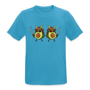avocado samurai 2 - Männer T-Shirt atmungsaktiv - Saphirblau - Vorne - AI Model Male 178 light (178cm)