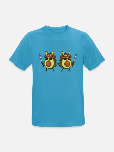 avocado samurai 2 - Männer T-Shirt atmungsaktiv - Saphirblau