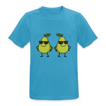 birne comic cool 2 - Männer T-Shirt atmungsaktiv - Saphirblau - Vorne - AI Model Male 178 light (178cm)