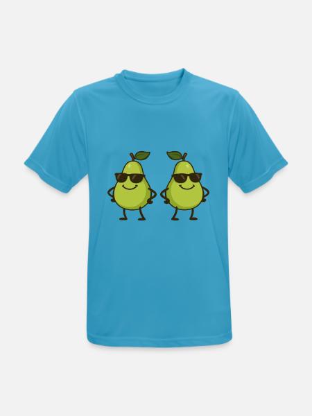 birne comic cool 2 - Männer T-Shirt atmungsaktiv - Saphirblau
