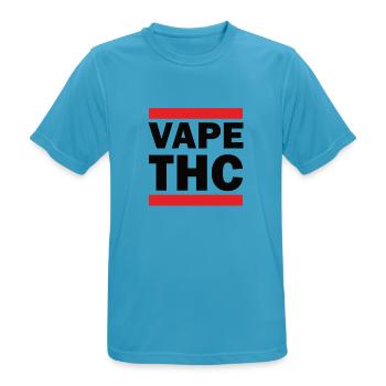 Vape THC - Men's Breathable T-Shirt - sapphire blue - Front - AI Model Male 178 light (178cm)