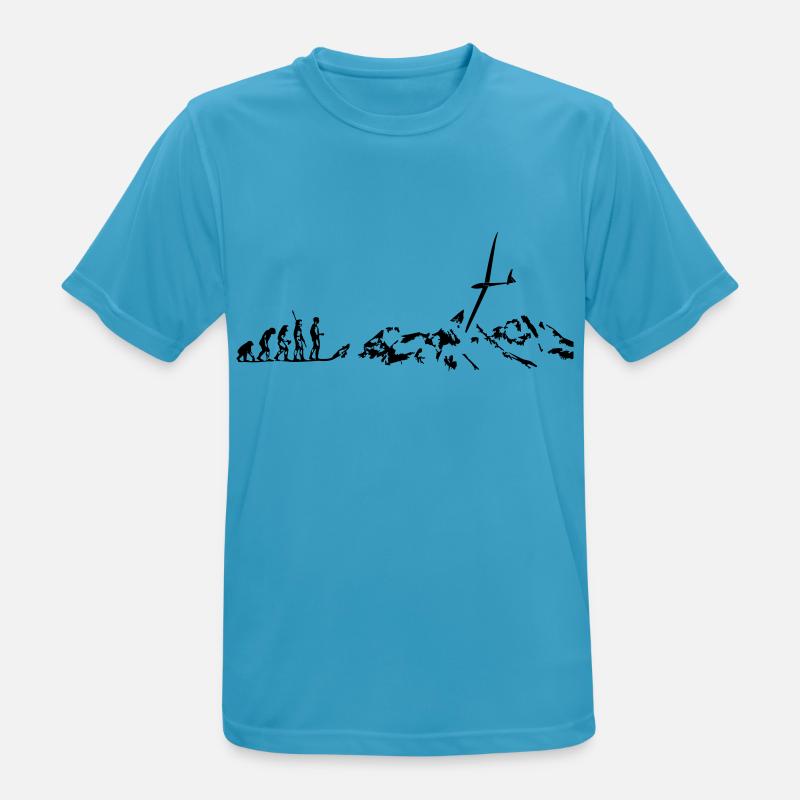 evolution glider glider glider glider - Men's Breathable T-Shirt - sapphire blue