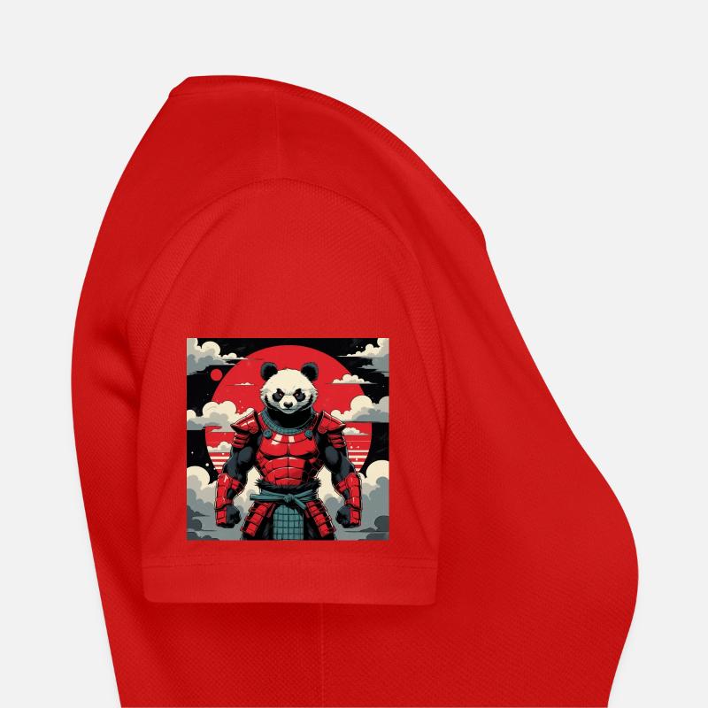 Samurai Panda Krieger Frauen T-Shirt atmungsaktiv