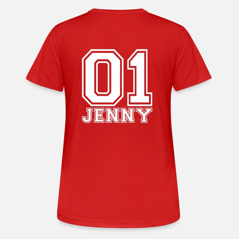 Jenny - Name - Women's Breathable T-Shirt - red