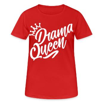 reine du drame - T-shirt respirant Femme - rouge - Devant - AI Model Female 172 dark (172cm)