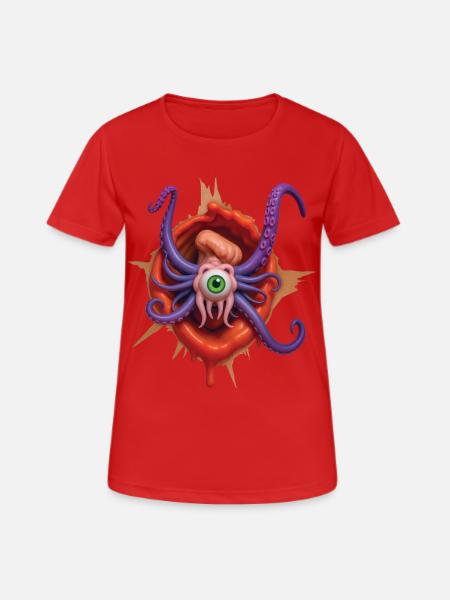 ALIEN ESCAPE - geek & scifi - Women's Breathable T-Shirt - red