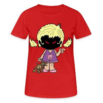 Petite fille démoniaque - T-shirt respirant Femme - rouge - Devant - AI Model Female 172 dark (172cm)