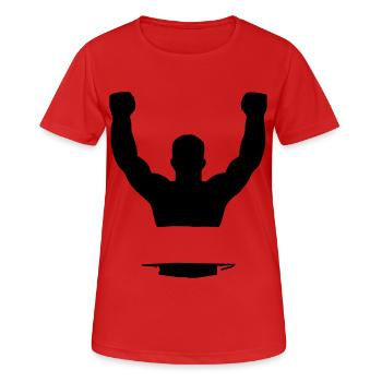 Gagnant - T-shirt respirant Femme - rouge - Devant - AI Model Female 172 dark (172cm)