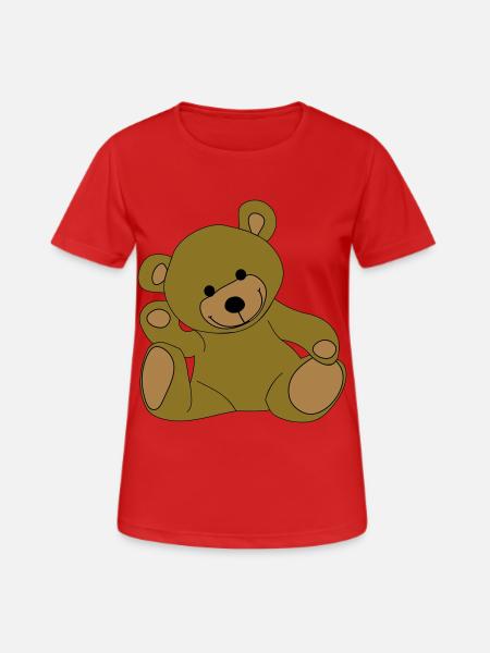 Teddy, Teddybär, Kuscheltier, Stofftier - Women's Breathable T-Shirt - red
