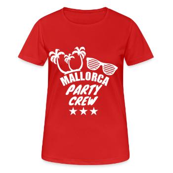 Mallorca - Frauen T-Shirt atmungsaktiv - Rot - Vorne - AI Model Female 172 dark (172cm)