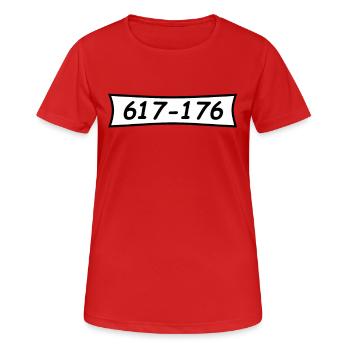 Panzerknacker numéro 617 176 - T-shirt respirant Femme - rouge - Devant - AI Model Female 172 dark (172cm)