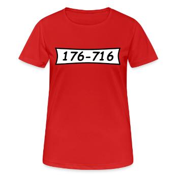 Panzerknacker numéro 176 716 - T-shirt respirant Femme - rouge - Devant - AI Model Female 172 dark (172cm)