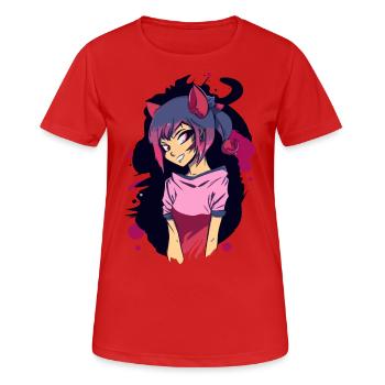 Cosplay - T-shirt respirant Femme - rouge - Devant - AI Model Female 172 dark (172cm)