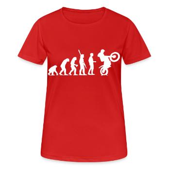 Trial Evolution - Women's Breathable T-Shirt - red - Front - AI Model Female 172 dark (172cm)