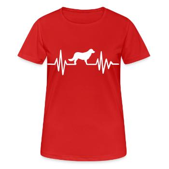 Golden Retriever - T-shirt respirant Femme - rouge - Devant - AI Model Female 172 dark (172cm)
