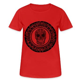 Das Illuminated - Frauen T-Shirt atmungsaktiv - Rot - Vorne - AI Model Female 172 dark (172cm)