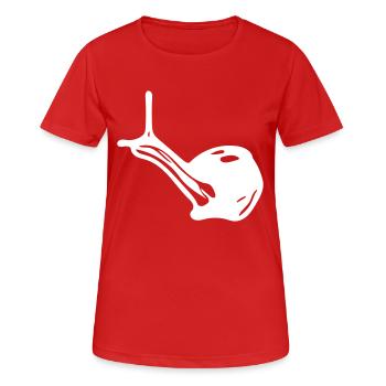 Escargot - T-shirt respirant Femme - rouge - Devant - AI Model Female 172 dark (172cm)