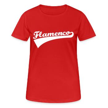 Flamenco - T-shirt respirant Femme - rouge - Devant - AI Model Female 172 dark (172cm)