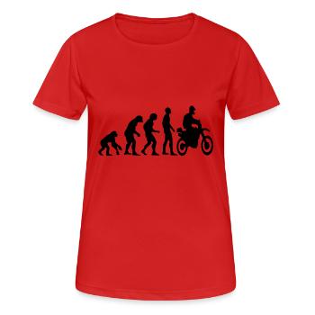 Human Evolution Enduro - Women's Breathable T-Shirt - red - Front - AI Model Female 172 dark (172cm)